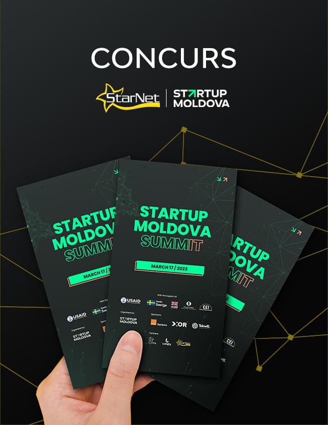 Concurs! Câștigă un bilet la Startup Moldova Summit 2023